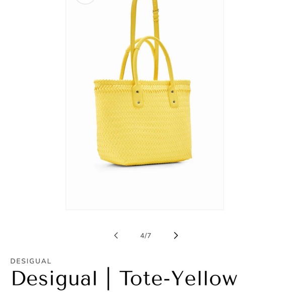 Desigual Handbags - Desigual Sunny Yellow Tote